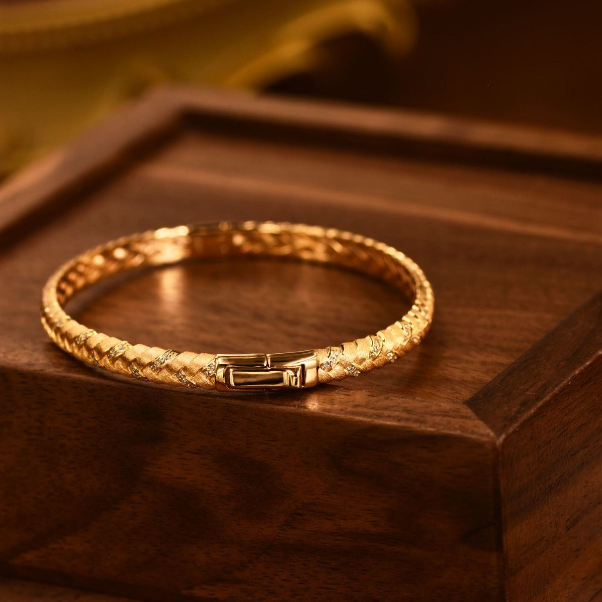18K Gold Plated Bangles | Wheat & Twist Styles