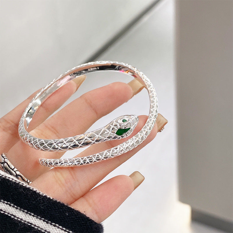 Pure Silver S999 Spirit Snake Bracelet