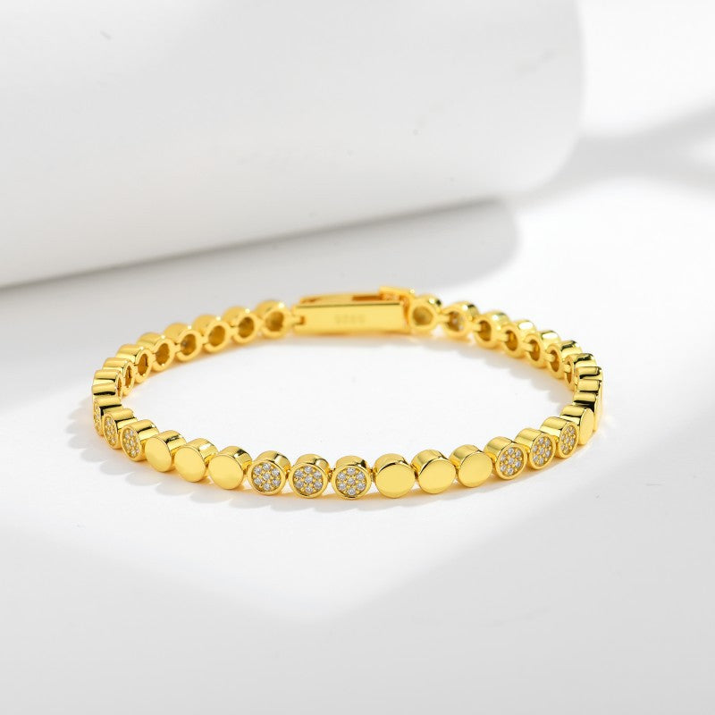 S925 Sterling Silver Moissanite Bracelet/Bangle