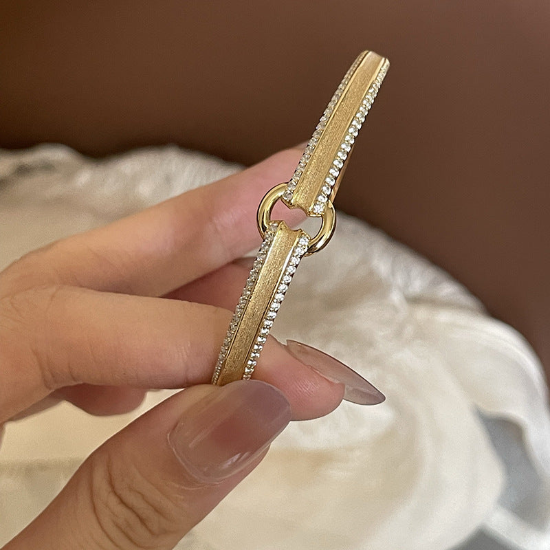 Luxury Open Cuff Bracelet | S925 Sterling Silver + 18K Gold Plating