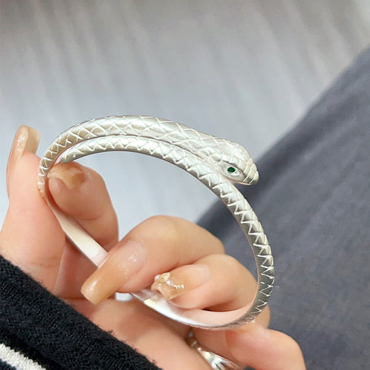 Pure Silver S999 Spirit Snake Bracelet