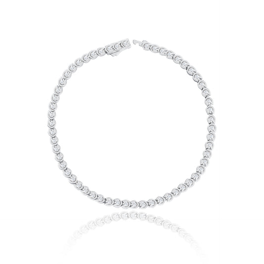 S925 Sterling Silver 18K Gold Plated Moissanite Bracelet/Bangle